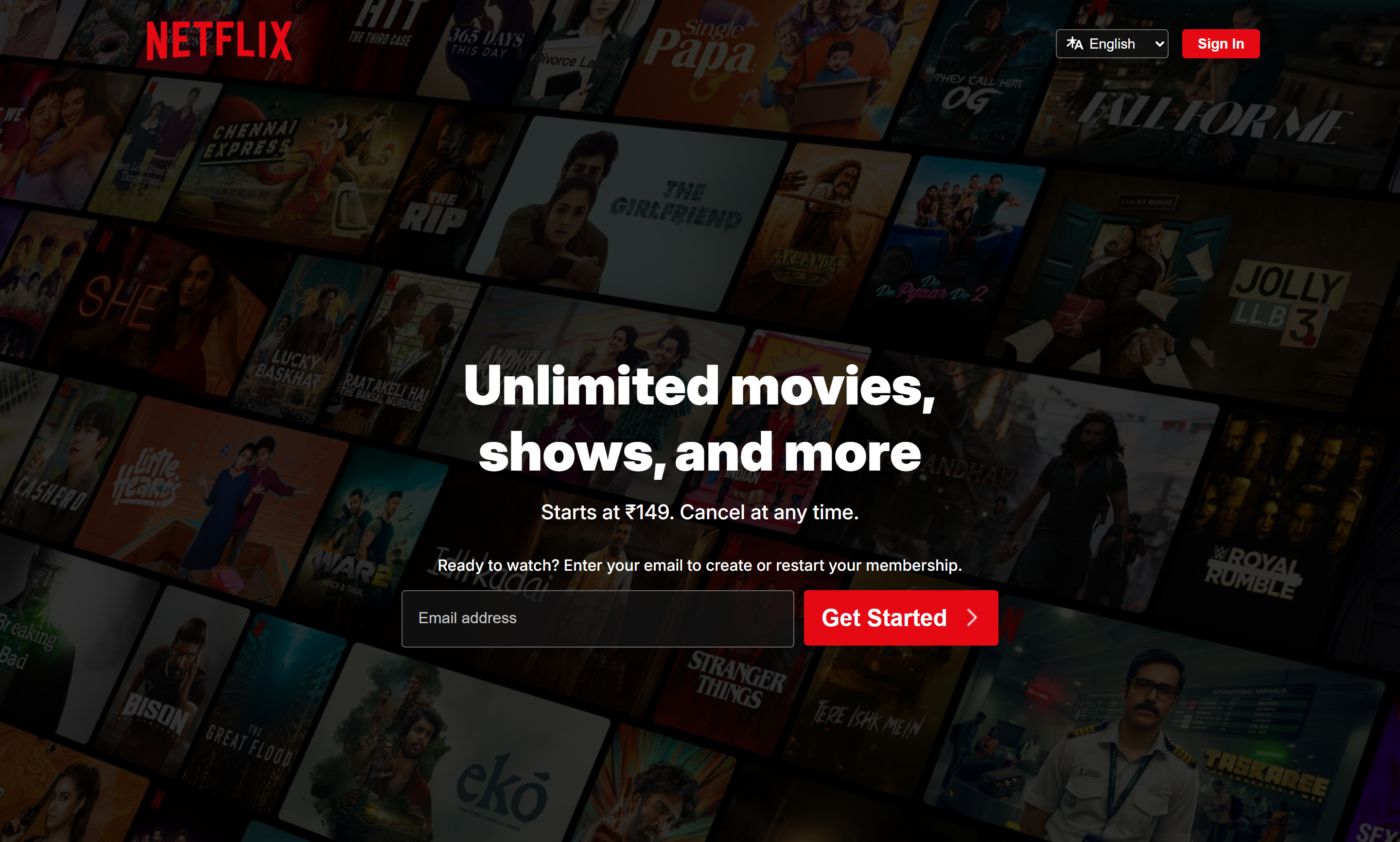 Netflix Clone Screenshot